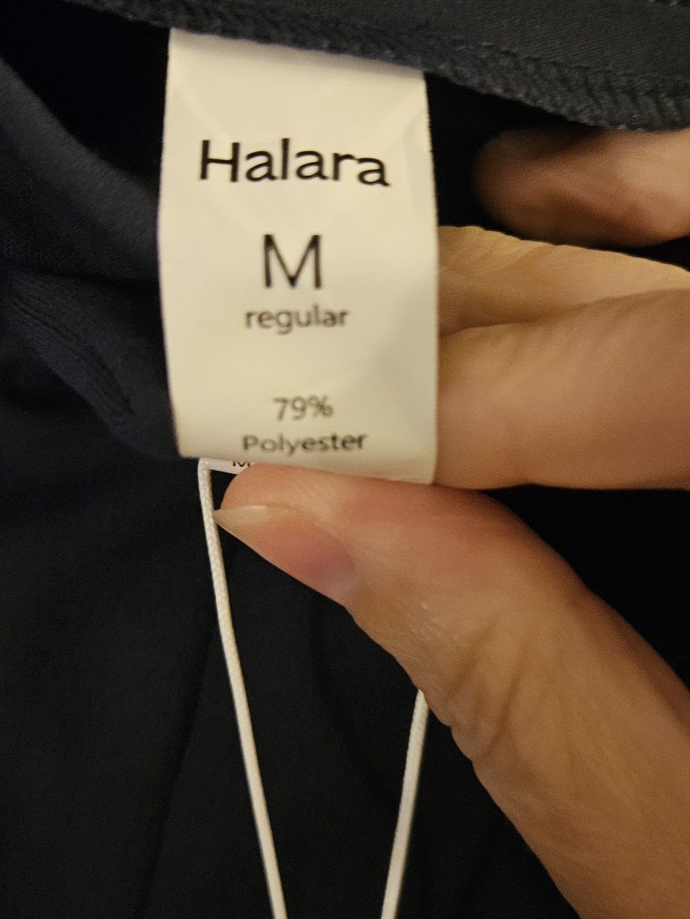 HALARA Navy Cargo Joggers with Gold Buttons - Picture 3 of 3